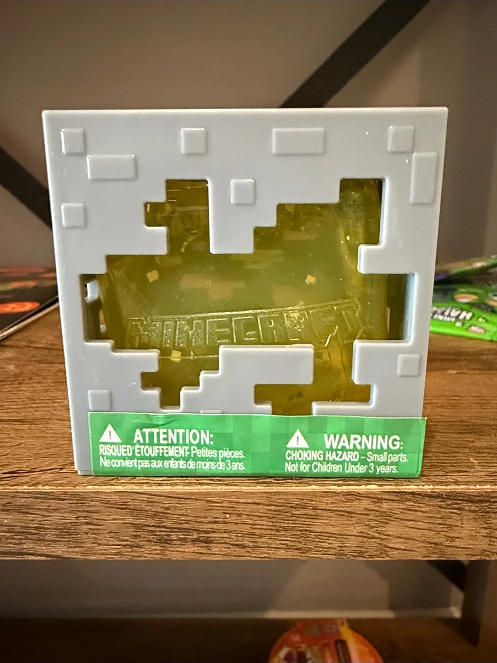 Minecraft Yellow Pixel Jelly Cube Toy - Collectible